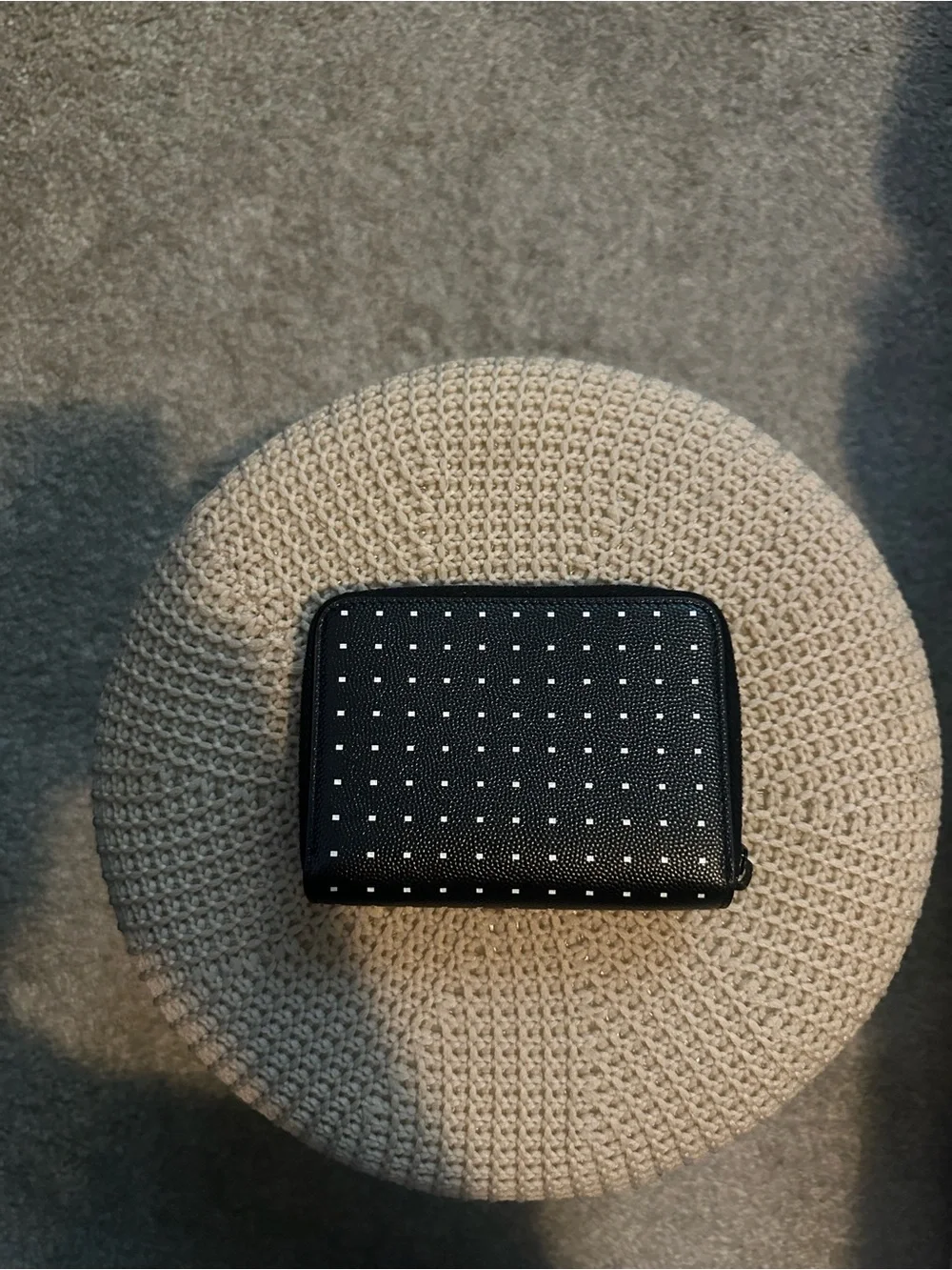 Authentic Saint Laurent Polka Dot Cassandre Matelasse Leather
Wallet - Picture 7 of 7